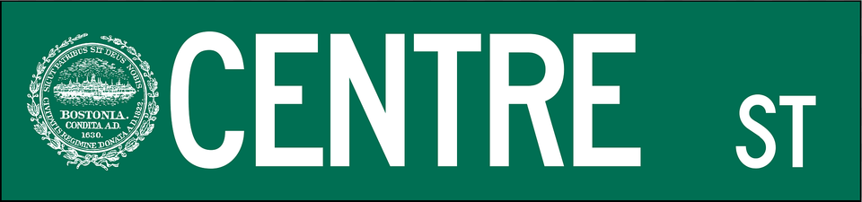 Boston Street Name Sign Clipart, Logo Png