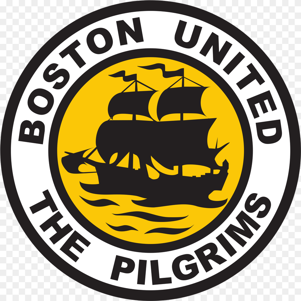 Boston United Logo, Emblem, Symbol, Badge, Face Png Image