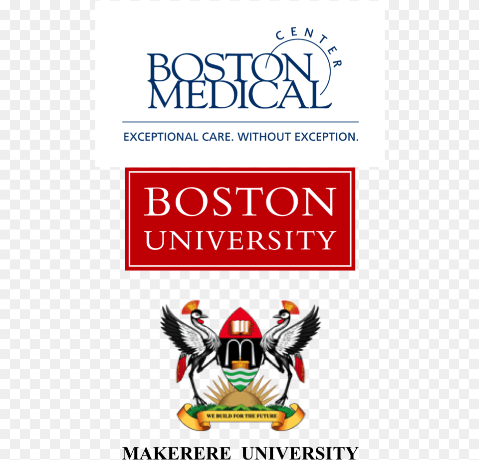 Boston University And Makerere University Makerere University Logo Black And White, Book, Publication, Animal, Bird Png