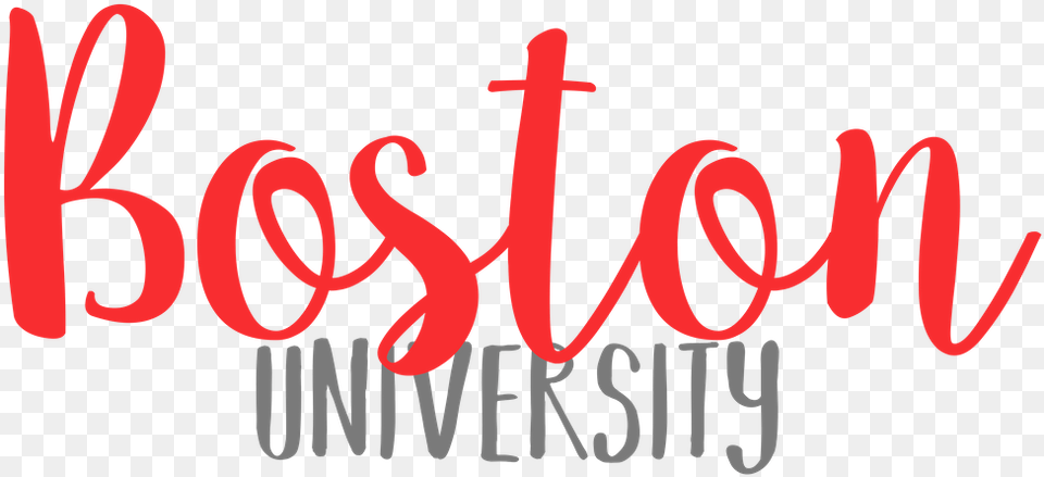 Boston University Click The Link In My Bio To Shop Calligraphy, Text Free Transparent Png