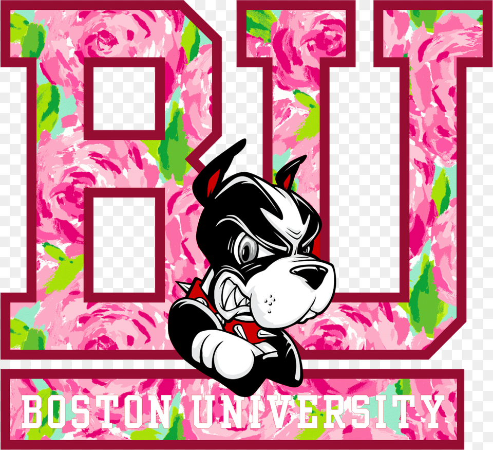 Boston University Wearing Lilly Pulitzer Click The Boston University Terriers, Baby, Person, Text, Head Free Transparent Png