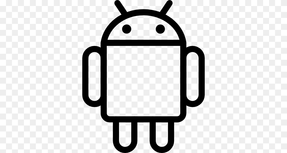 Bot Android Bw, Gray Png Image