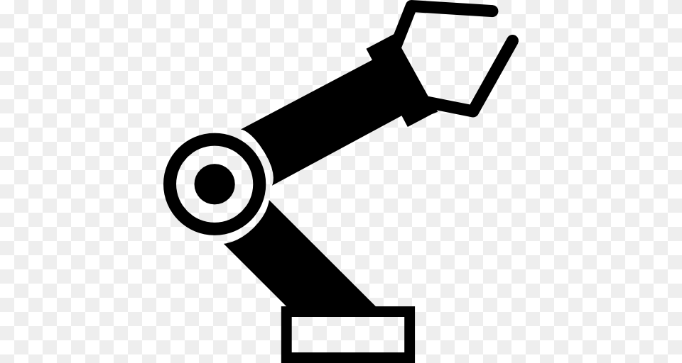 Bot Arm Icon, Gray Free Png Download