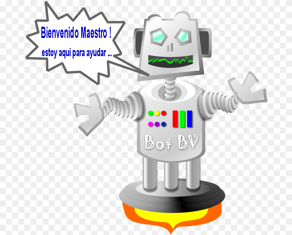Bot Bienvenido Bienvenida A La Tecnologia, Robot, Bulldozer, Machine Free Png