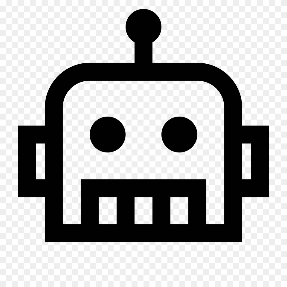 Bot Icon, Gray Free Png Download