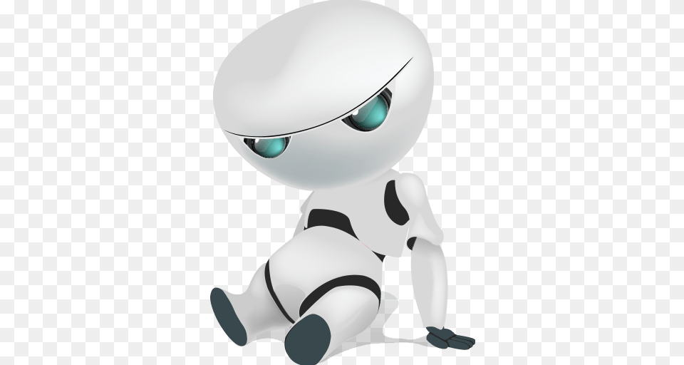 Bot Sitting, Robot, Baby, Person Free Png Download