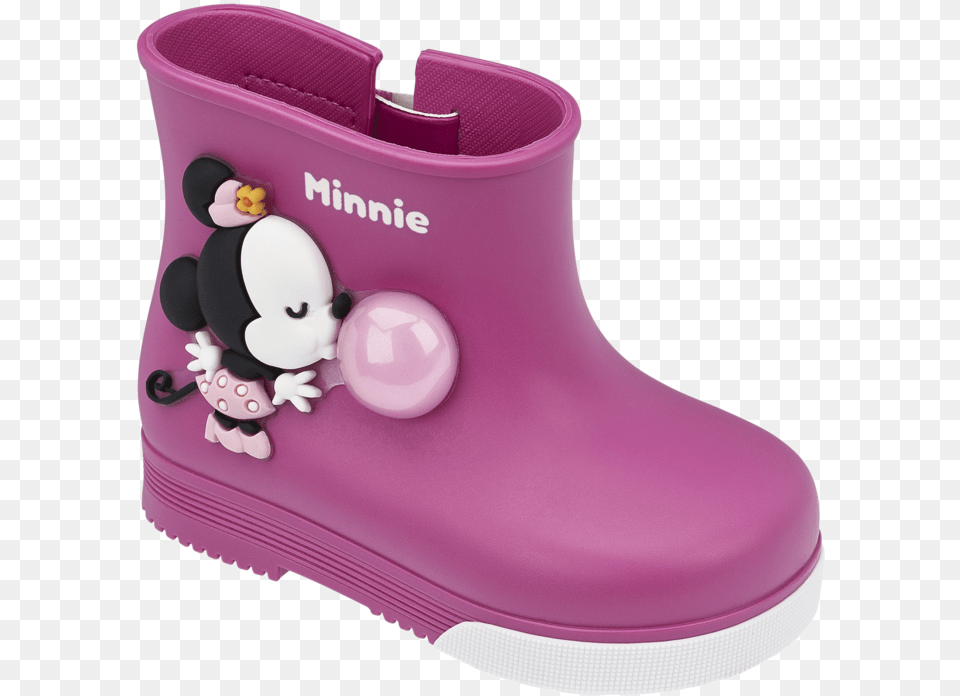 Bota Infantil Grendene Mickey E Minnie Bubble Bota Infantil Minnie, Boot, Clothing, Footwear, Shoe Png