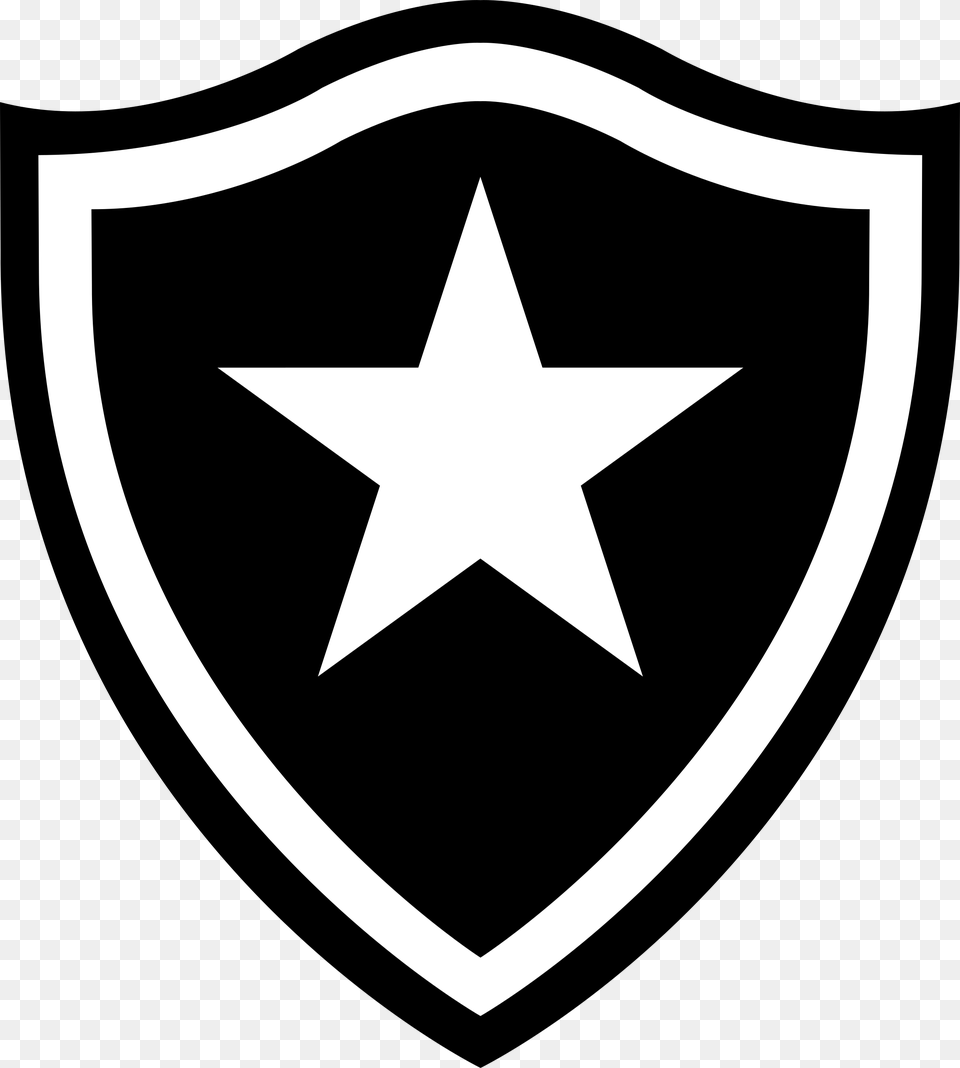 Botafogo Logo Transparent Bota Fogo, Symbol, Armor, Star Symbol Free Png Download