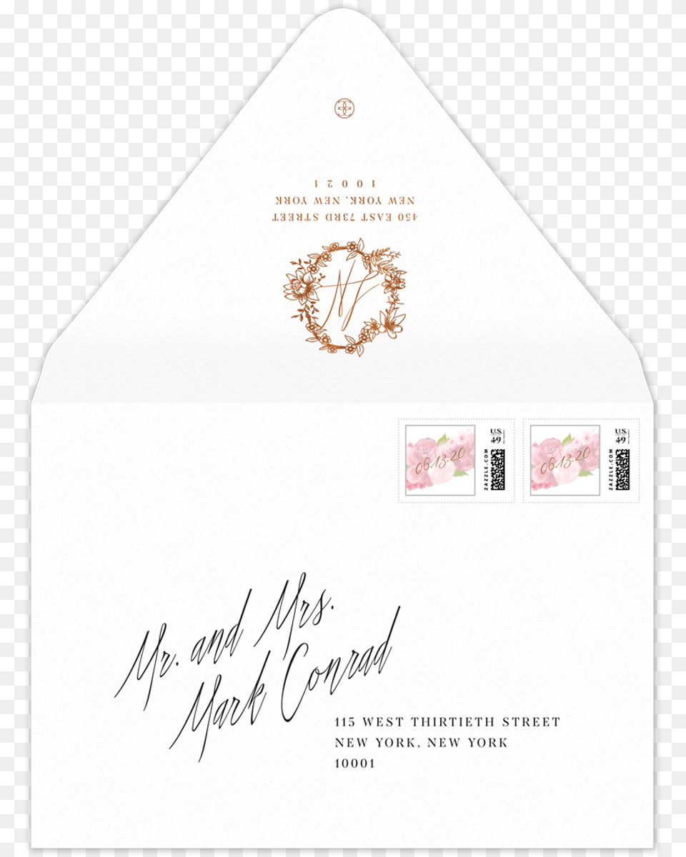 Botanica Blush Envelope, Mail Free Png