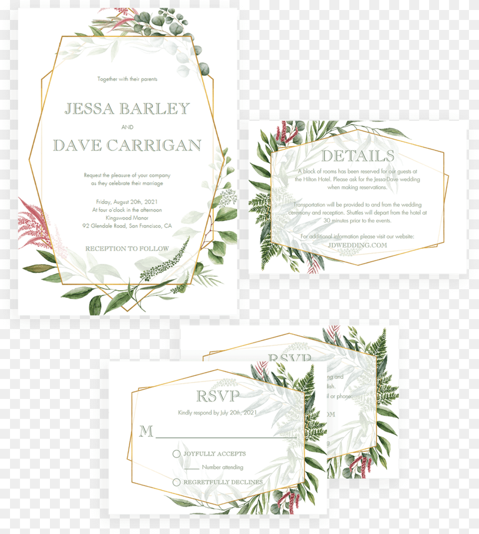 Botanical Wedding Invitation Set Geometric Flower Invitation Template, Advertisement, Poster, Text, Herbal Png