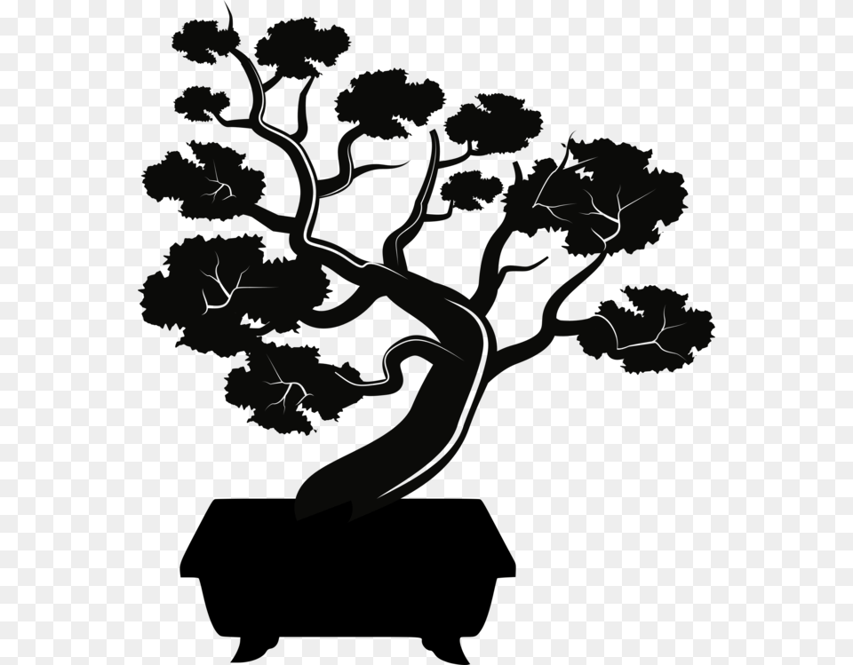 Botanyplantflower Bonsai Logo Hd, Art, Drawing Free Png