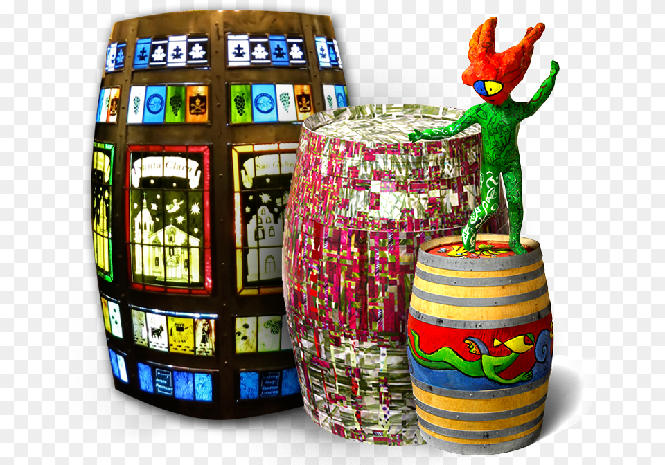 Botart Promotes An Artists Creative Abilities By Presenting Cartoon, Barrel, Person Free Png