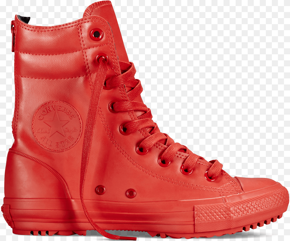 Botas Altas Chuck Taylor All Star De Goma Rojorojorojo Converse Women39s Chuck Taylor All Star Hi Rise Boot, Clothing, Footwear, Shoe, Sneaker Free Png Download