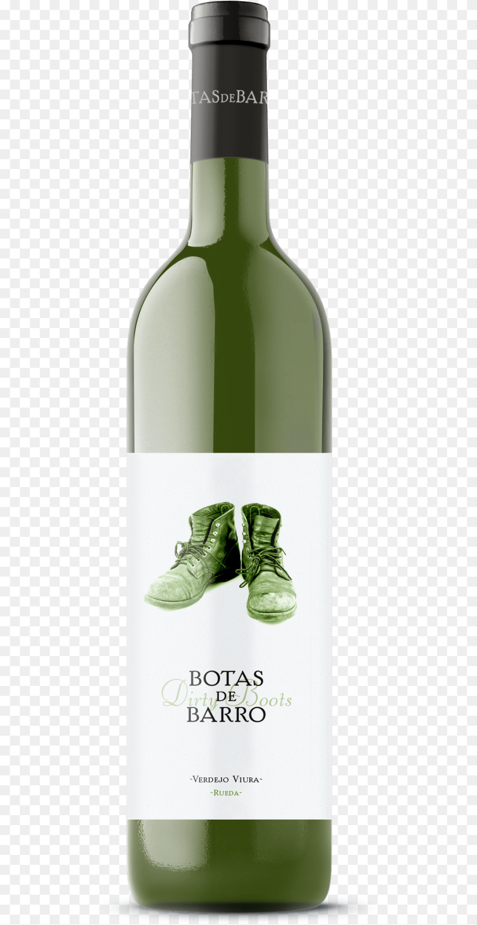 Botas De Barro Verdejo Con Capsule Cuatro Valle De Guadalupe, Alcohol, Beverage, Bottle, Clothing Free Png