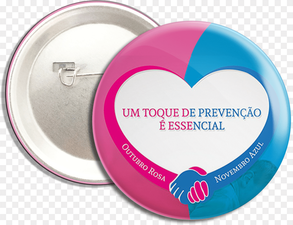 Boton Outubro Rosa E Novembro Azul, Head, Person, Face, Tin Png