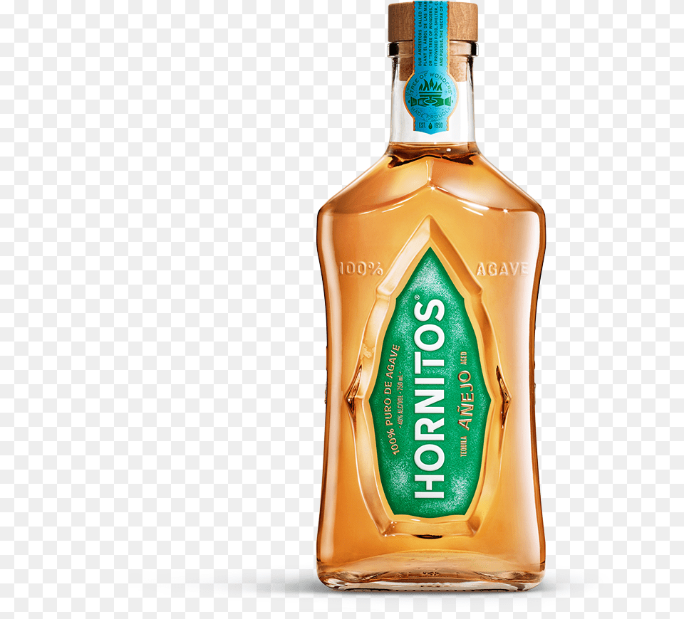 Bottle Anejo Standing Tequila Hornitos Plata, Alcohol, Beverage, Liquor, Cosmetics Free Png