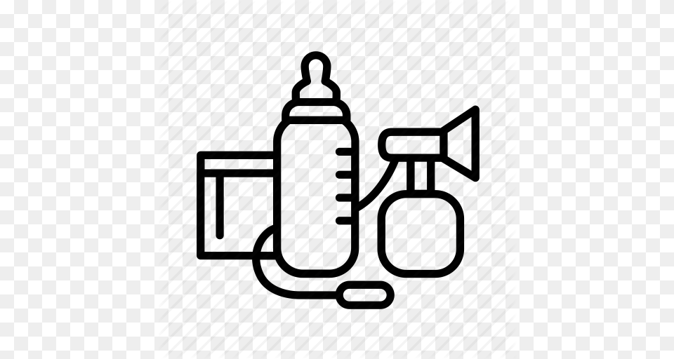 Bottle Breast Pump Bw Feeding Food Formula Milk Icon, Ammunition, Weapon Free Png Download