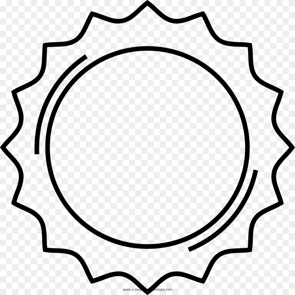 Bottle Cap Coloring, Gray Free Png