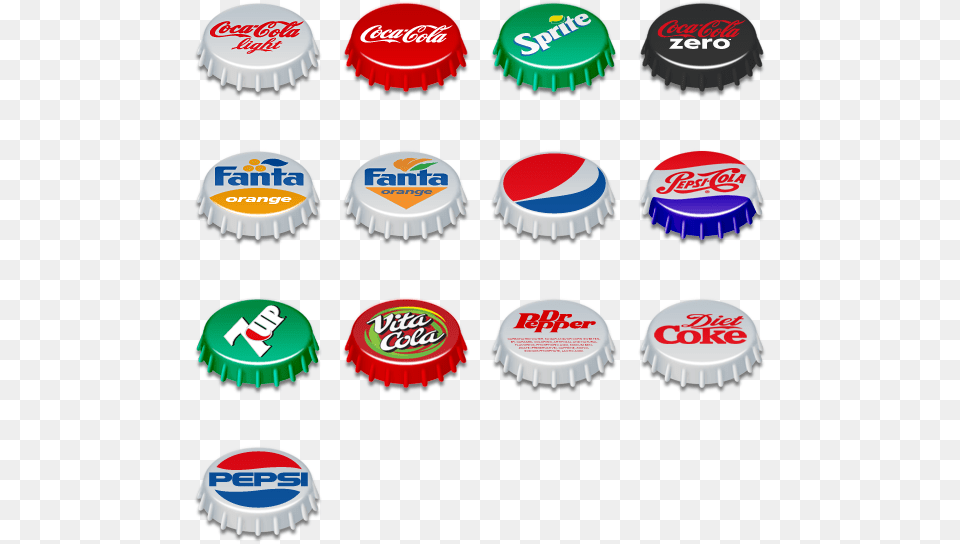 Bottle Cap Pop Art, Beverage, Soda, Coke Png Image