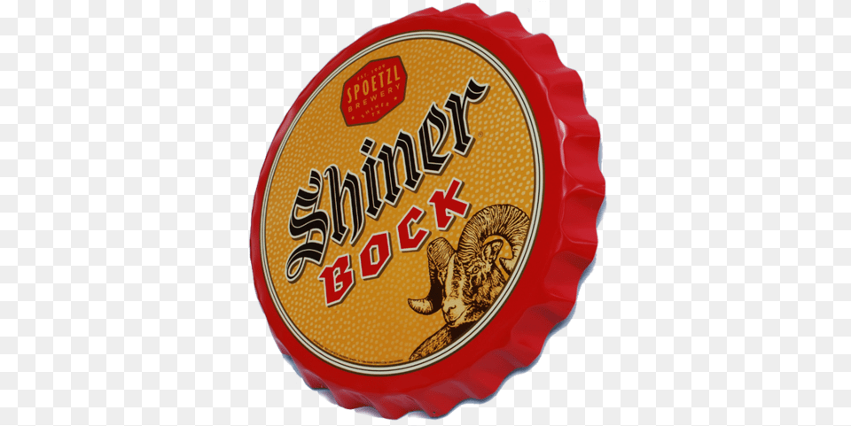 Bottle Cap Sign Shiner Bock, Food, Ketchup, Logo, Badge Png Image