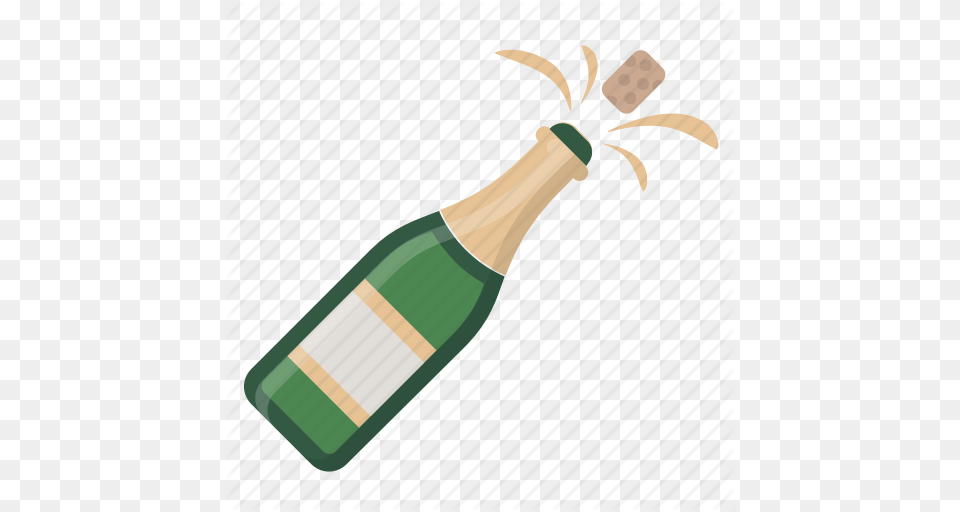Bottle Celebration Champagne Cork New Years Party Pop Icon, Alcohol, Beverage, Liquor, Wine Free Transparent Png