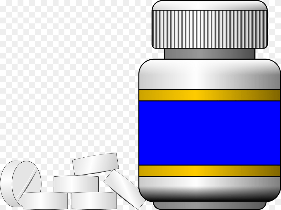 Bottle Clipart, Tape, Medication, Pill, Herbal Png Image