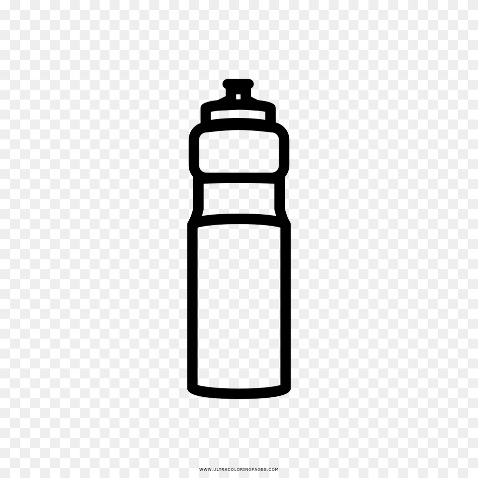 Bottle Coloring Pages, Gray Free Transparent Png