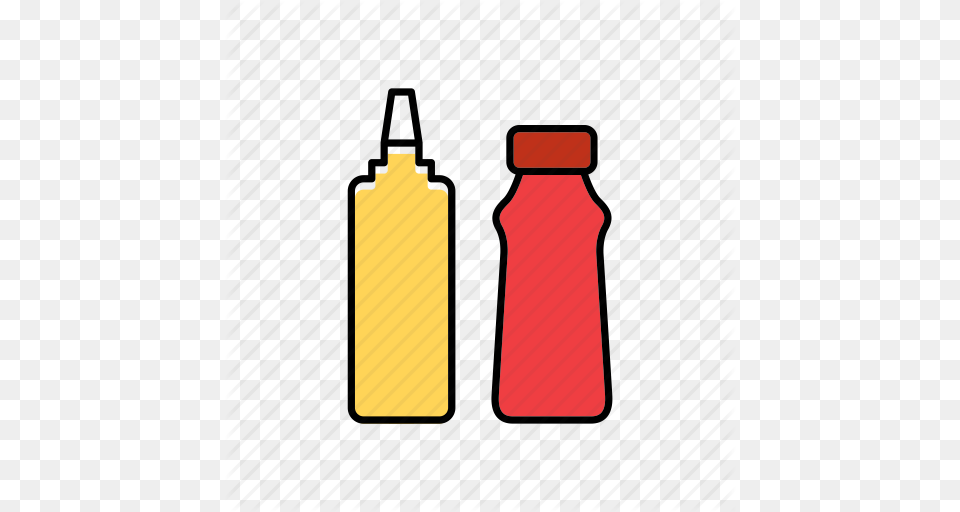 Bottle Container Food Ketchup Mustard Packaging Packing Icon Png Image
