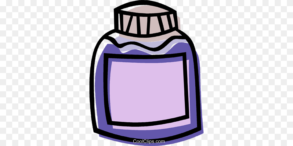 Bottle Container Royalty Vector Clip Art Illustration, Ink Bottle Free Transparent Png