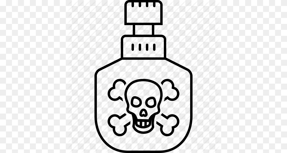 Bottle Dangerous Poison Toxic Venom Icon, Jar, Lotion Png