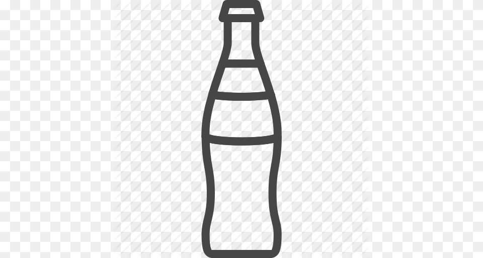 Bottle Drink Food Glass Line Outline Soda Icon, Beverage, Pop Bottle, Coke Free Transparent Png