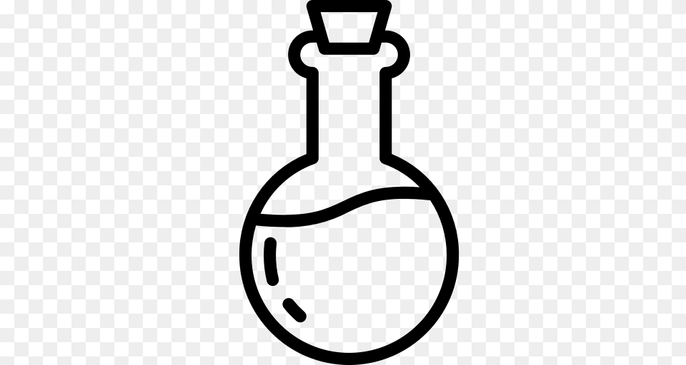Bottle Harry Magic Outline Potion Potter Icon, Gray Png