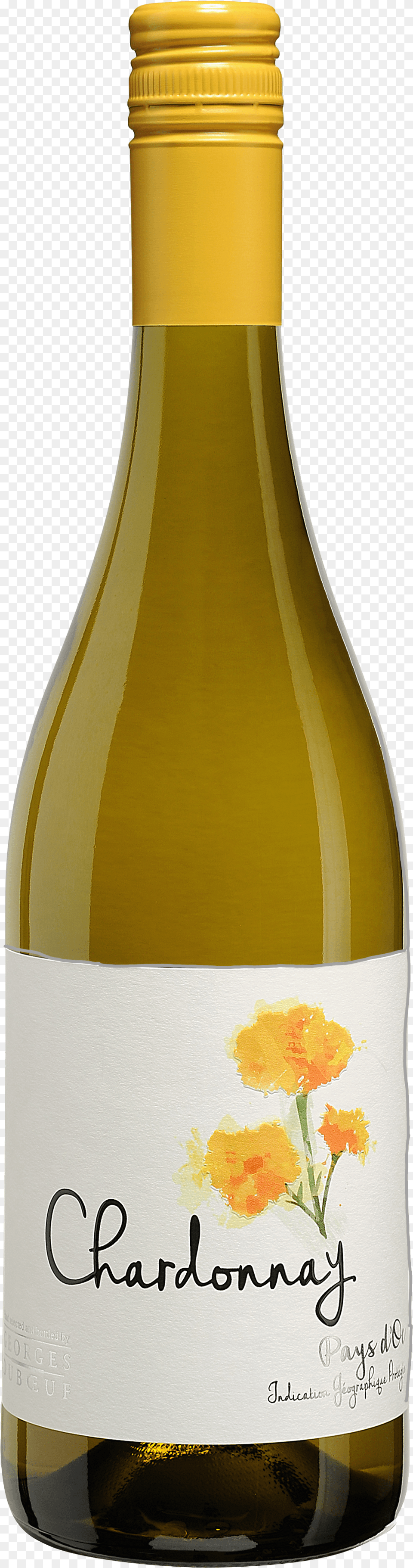 Bottle Image 2015 Domaine De Brescou Chardonnay, Alcohol, Beverage, Liquor, Wine Free Png Download