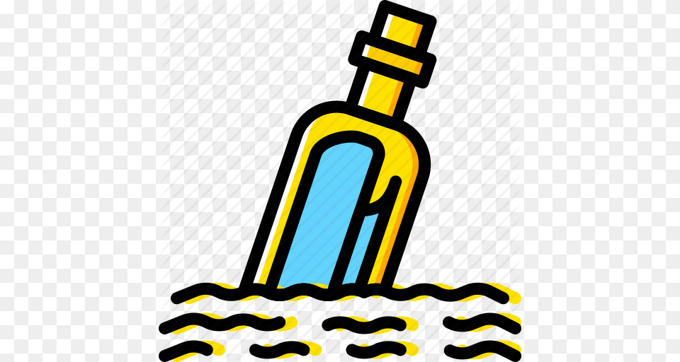 Bottle Message Ocean Sea Water Icon, Alcohol, Beverage, Liquor, Wine Free Png