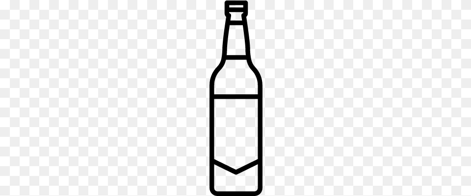 Bottle Of Beer Vector Beer Bottle Icon, Gray Free Transparent Png