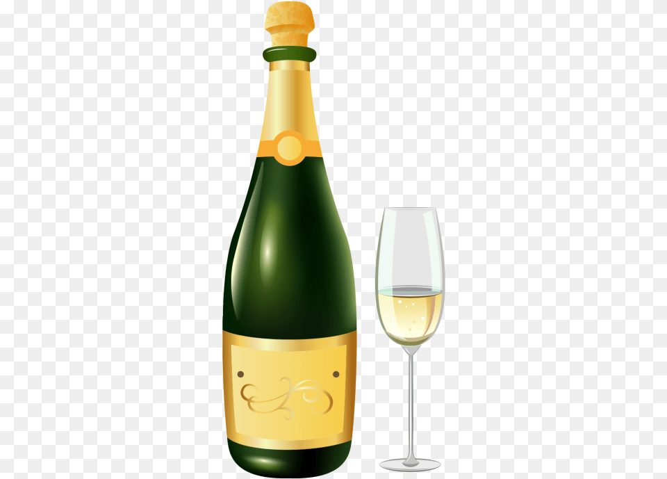 Bottle Of Champagne Wine Glass, Alcohol, Beverage, Liquor, Wine Bottle Free Transparent Png