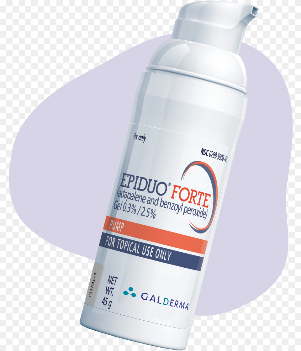 Bottle Of Epiduo Forte Gel, Lotion, Shaker, Cosmetics, Sunscreen Png