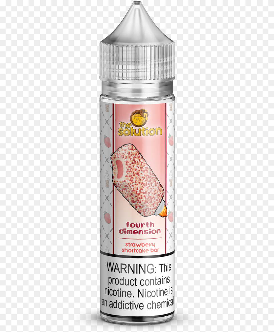 Bottle Of Fourth Dimension Vape Juice By The Solution Juice Magna Cremino, Cosmetics, Perfume, Food, Meat Free Png