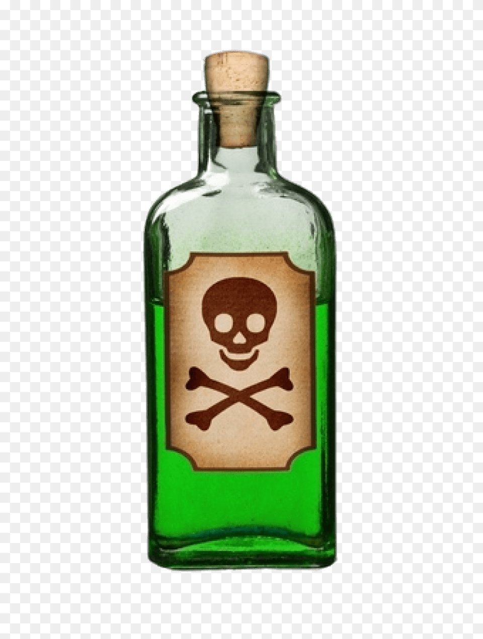 Bottle Of Green Poison, Alcohol, Beverage, Liquor, Absinthe Free Png Download