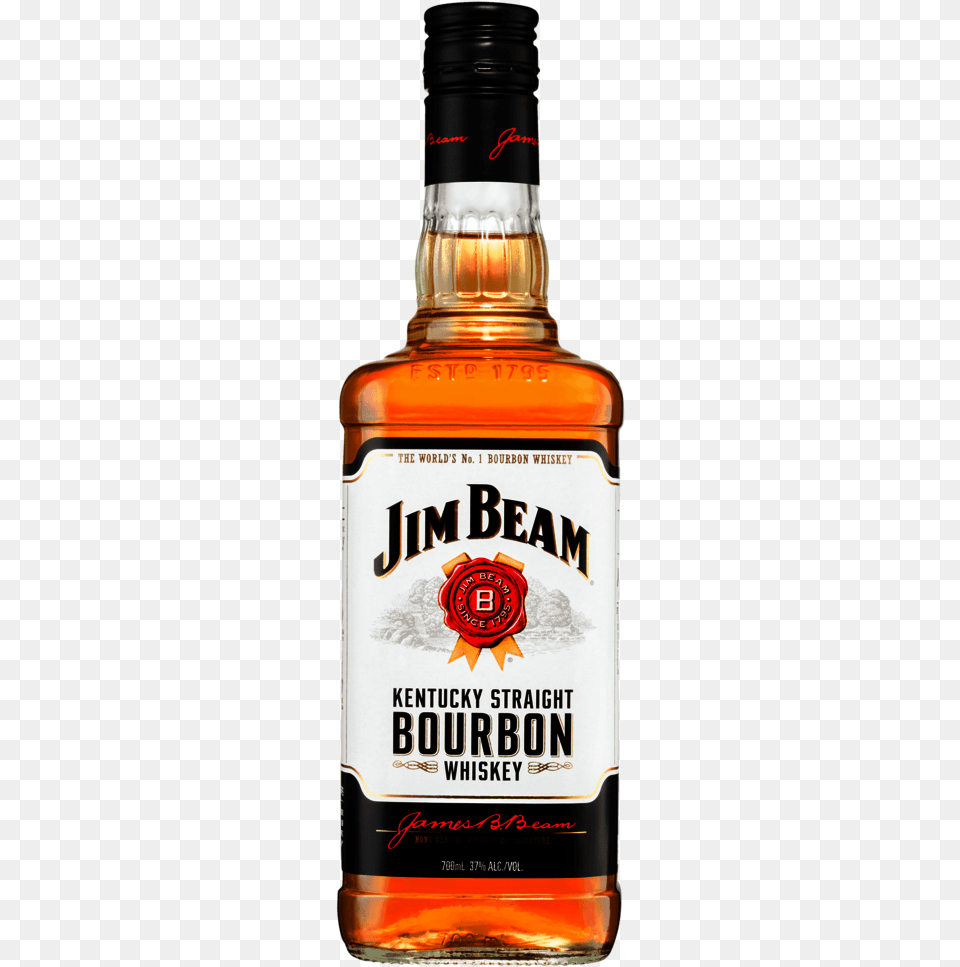 Bottle Of Jim Beam, Alcohol, Beverage, Liquor, Whisky Free Png Download