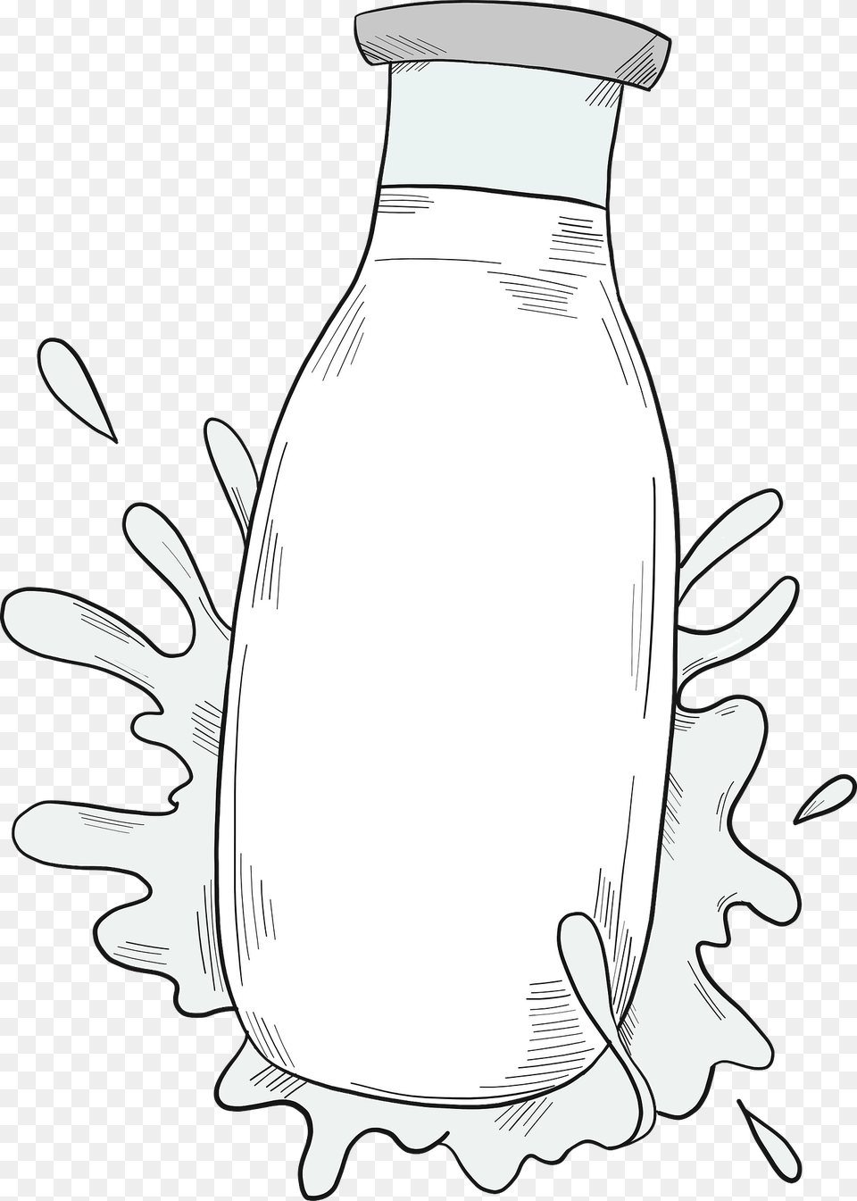 Bottle Of Milk Clipart, Beverage, Animal, Fish, Sea Life Png Image