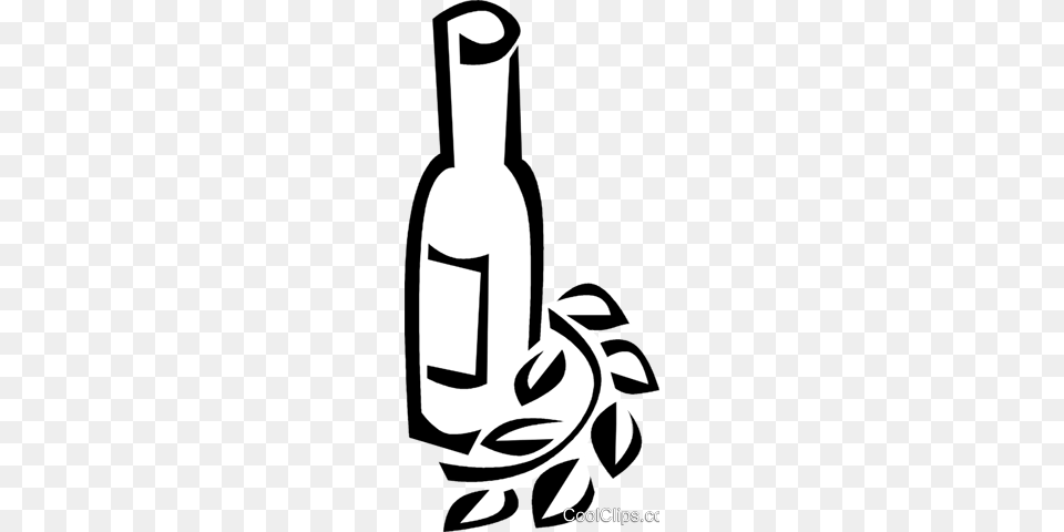 Bottle Of Olive Oil Royalty Vector Clip Art Illustration, Alcohol, Wine, Stencil, Liquor Free Png