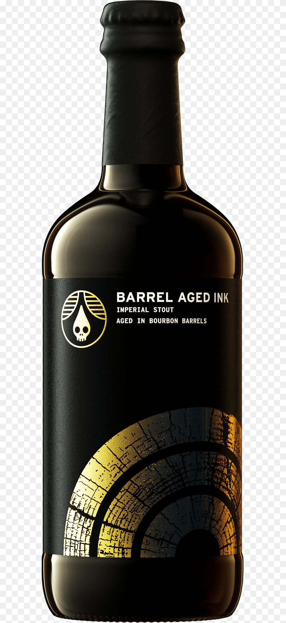 Bottle Of Rhinegeist Barrel Aged Ink Rhinegeist Mushhushshu, Alcohol, Beer, Beverage, Liquor Free Png Download