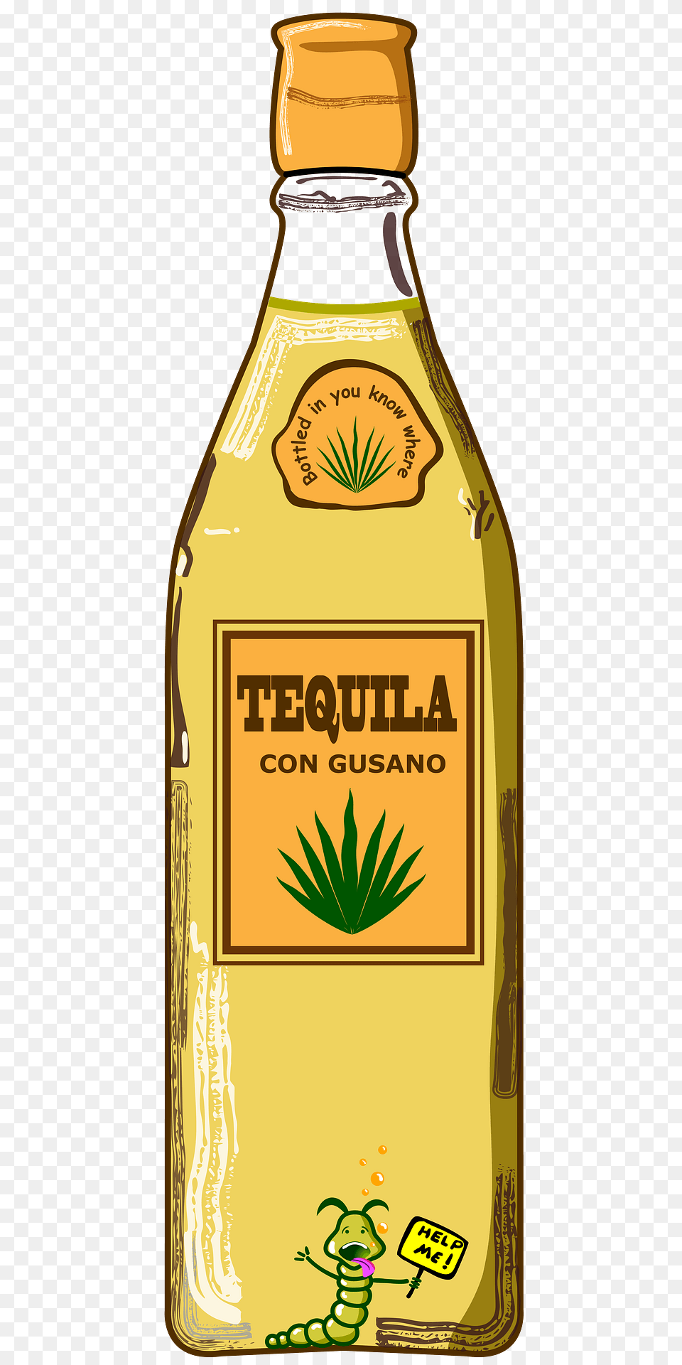 Bottle Of Tequila Clipart, Alcohol, Beverage, Liquor, Food Free Png Download