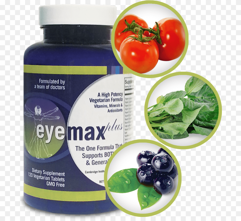 Bottle Of Vision Vitamins Vitamins For Your Eyes, Food, Fruit, Plant, Produce Png Image