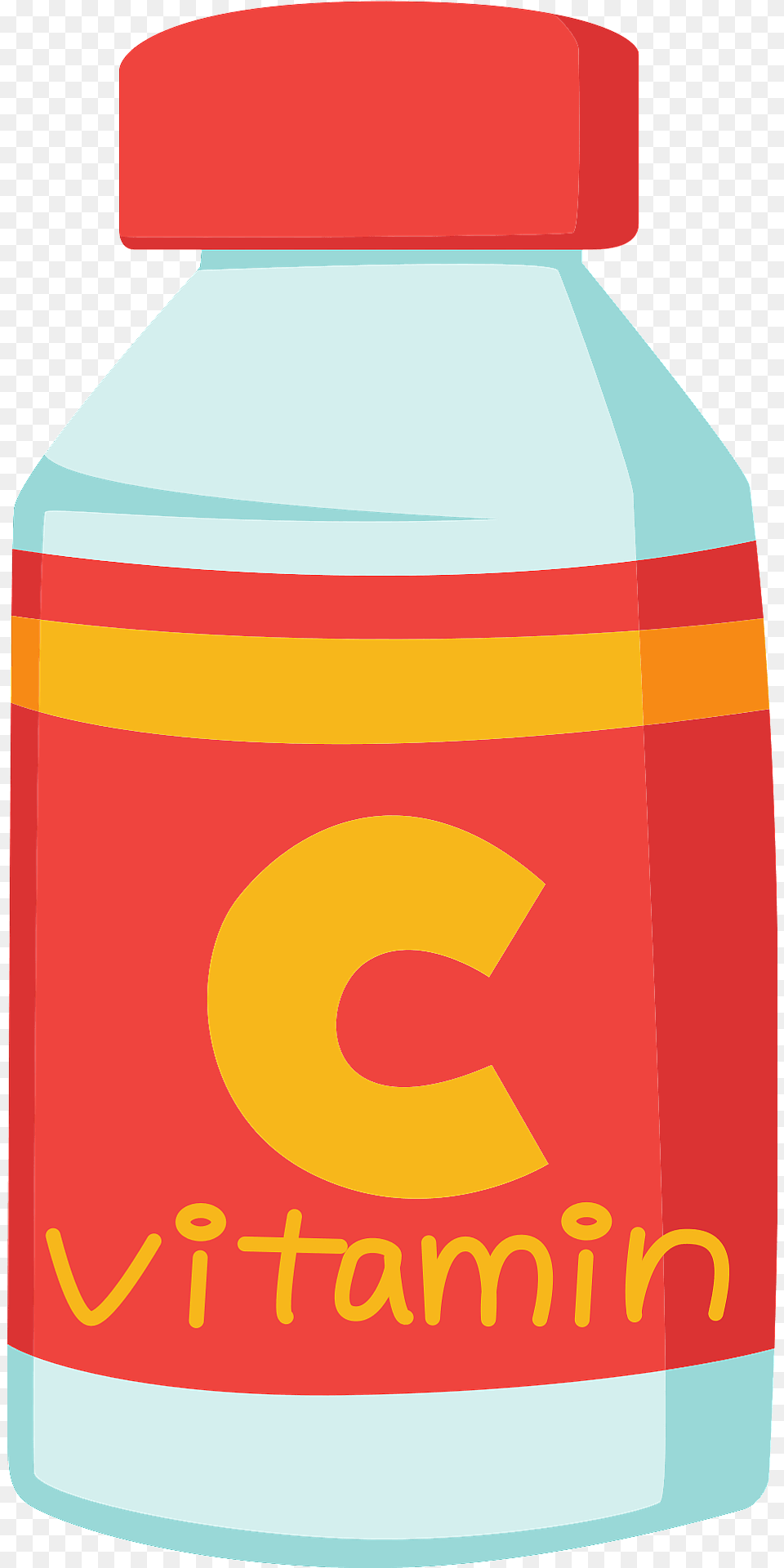 Bottle Of Vitamin C Clipart, Ink Bottle, Can, Tin, Jar Free Png Download