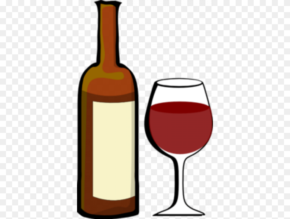 Bottle Of Wine Clipart, Alcohol, Beverage, Wine Bottle, Glass Png Image