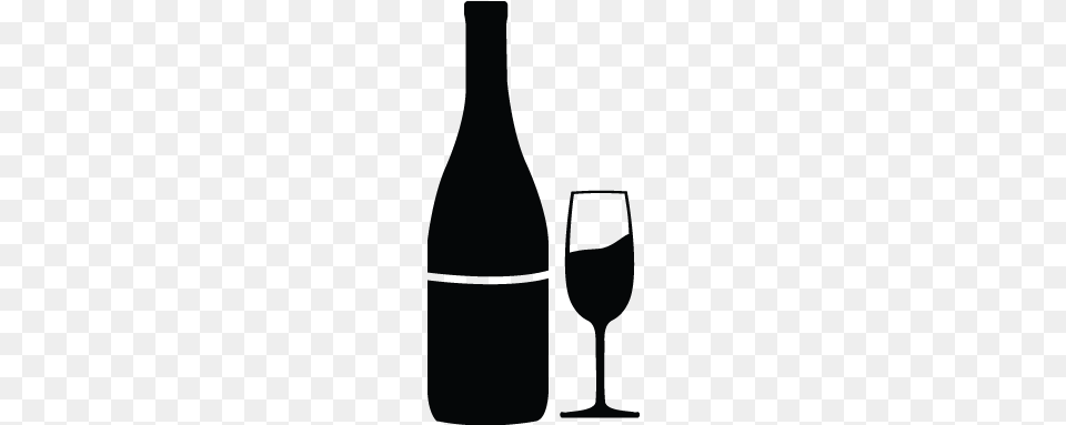 Bottle Vector Glass Wine Bottle And Glass Vector, Alcohol, Beverage, Liquor, Wine Bottle Free Png Download