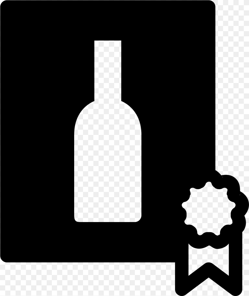 Bottle Vodka Alcoholic Drink Distilled Beverage Whiskey Glass Bottle, Gray Png