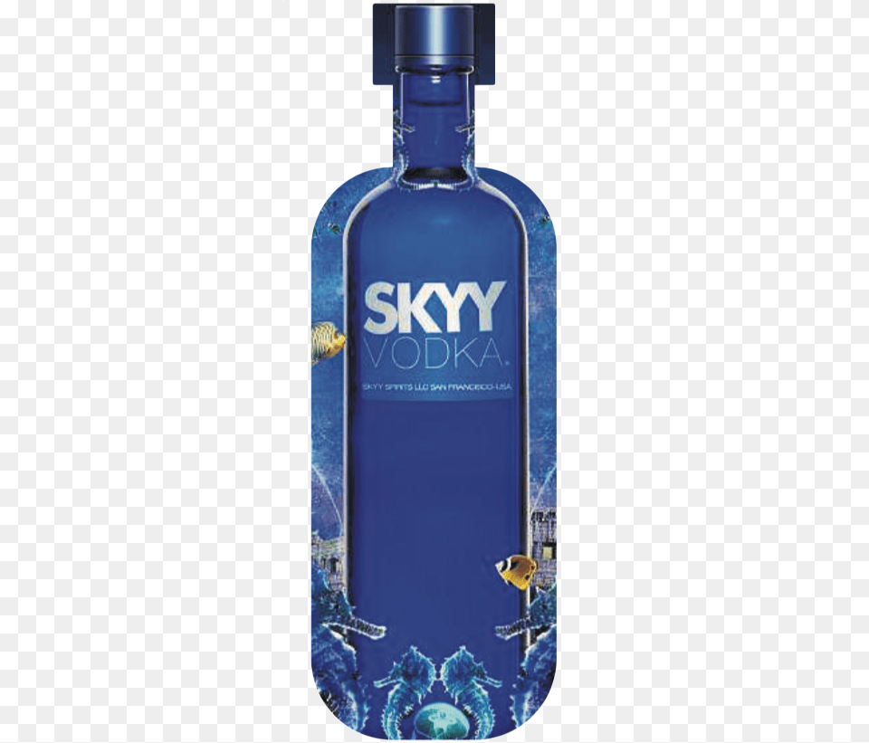 Bottle Vodka Led Skyy Vodka, Alcohol, Beverage, Liquor, Animal Free Transparent Png
